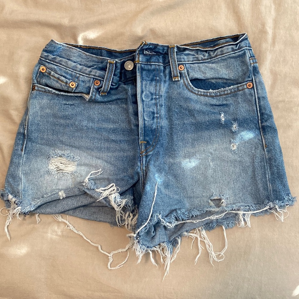 Levi’s Distressed Denim Shorts